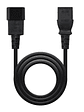 Nanocable Cable Alimentacion CPU, C13/H-C14/M, 3.M - Miniatura 1