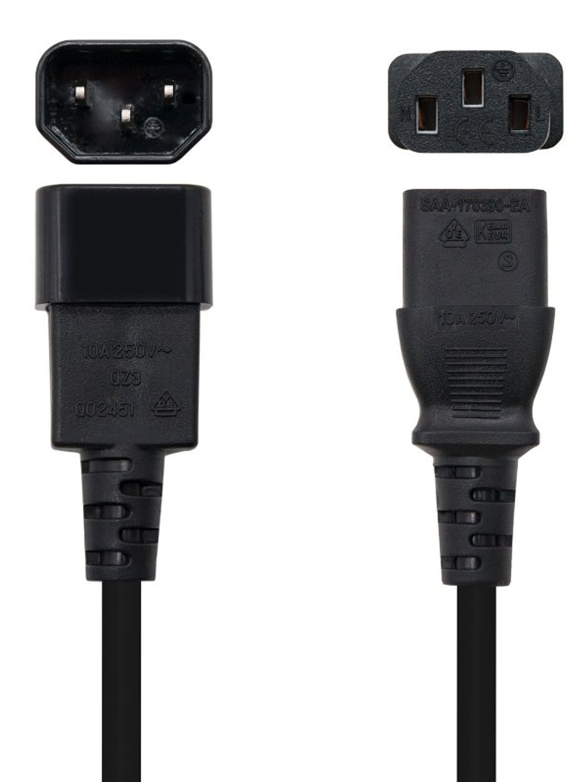 Nanocable Cable Alimentacion CPU, C13/H-C14/M, 3.M 2