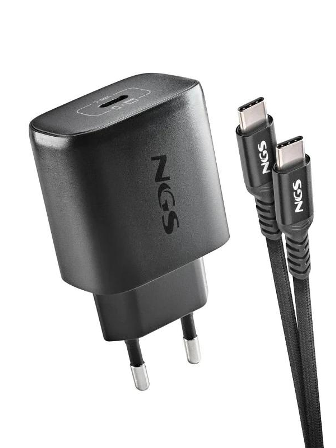 NGS CARGADOR GAN ULTRARAP 45W USB-C CON CABL 2