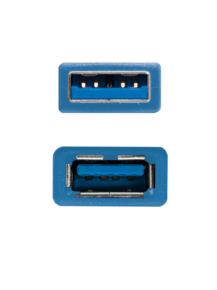 Nanocable Cable USB 3.0, A/M-A/H, Azul, 1 m 3