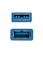 Nanocable Cable USB 3.0, A/M-A/H, Azul, 1 m - Miniatura 3