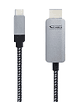 Nanocable Cable Conversor USB-C/M a HDMI/M 1.8 M - Miniatura 2