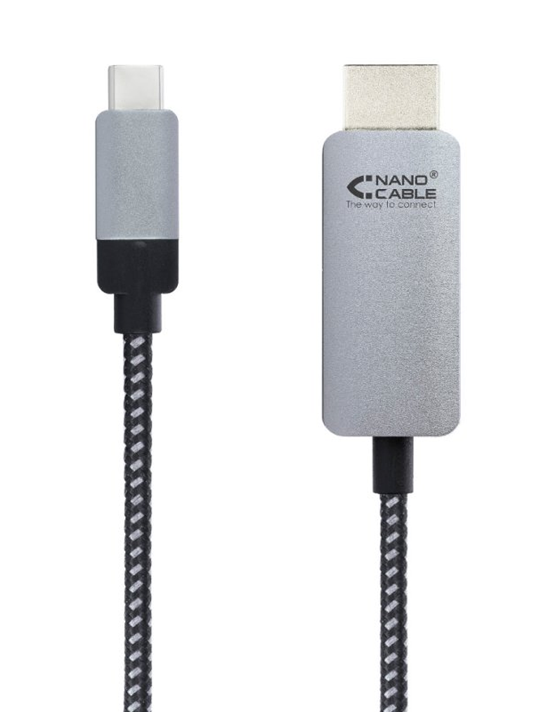 Nanocable Cable Conversor USB-C/M a HDMI/M 3 M 2