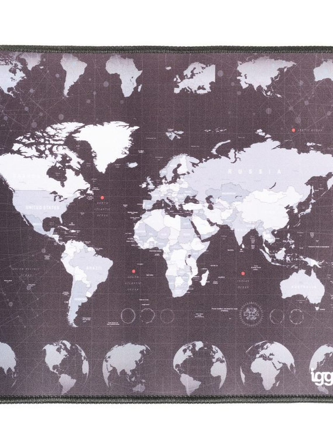iggual Alfombrilla mapamundi ratón 30x25 cm 1