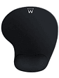 EWENT Alfombrilla de GEL REPOSAMUÑECAS Negra - Miniatura 1