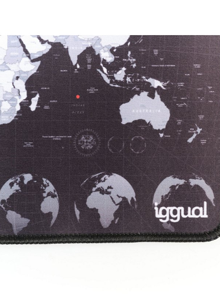 iggual Alfombrilla mapamundi ratón 30x25 cm 3