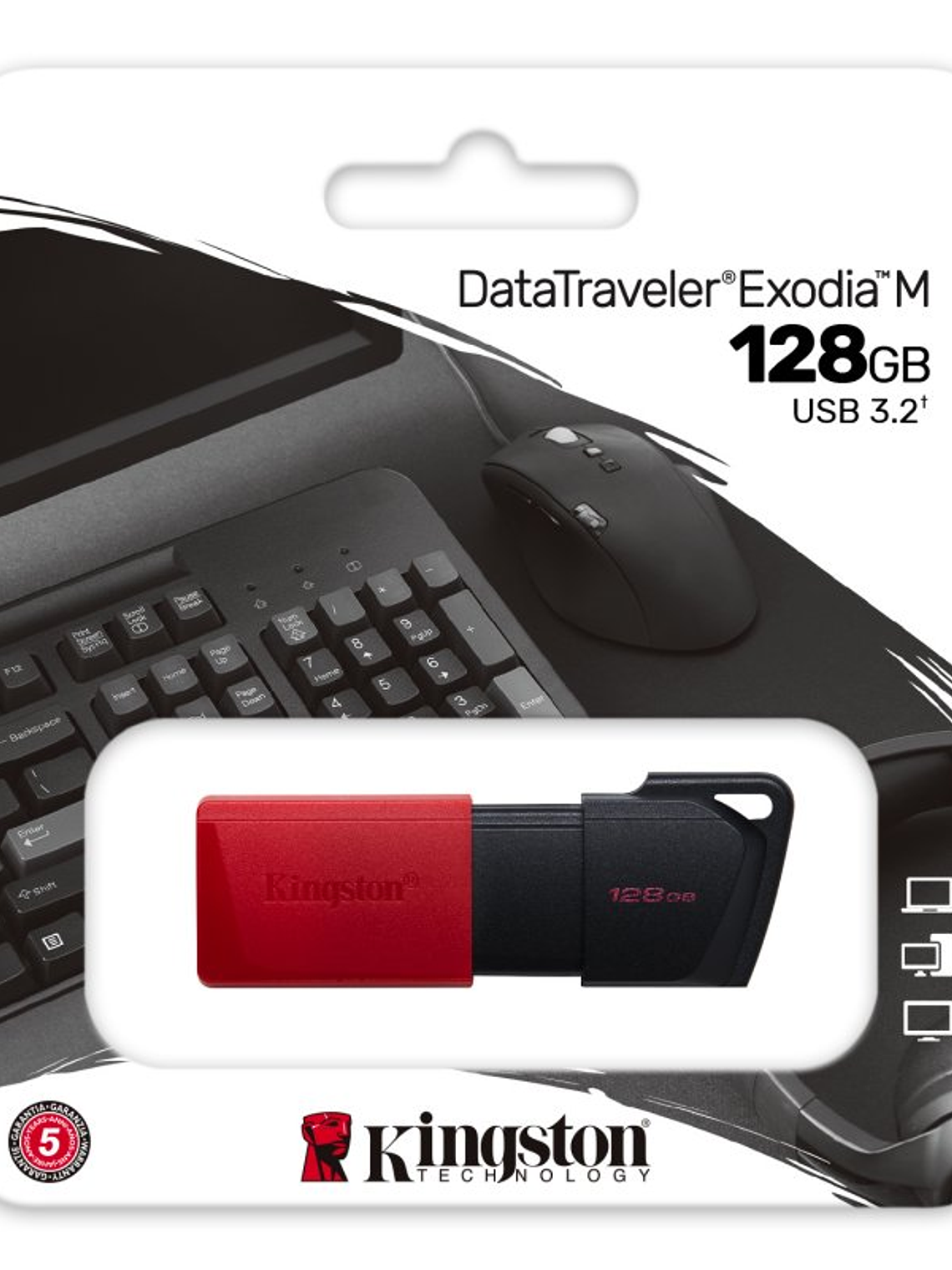 Kingston DataTraveler DTXM 128GB USB 3.2 Gen1 Rojo 3