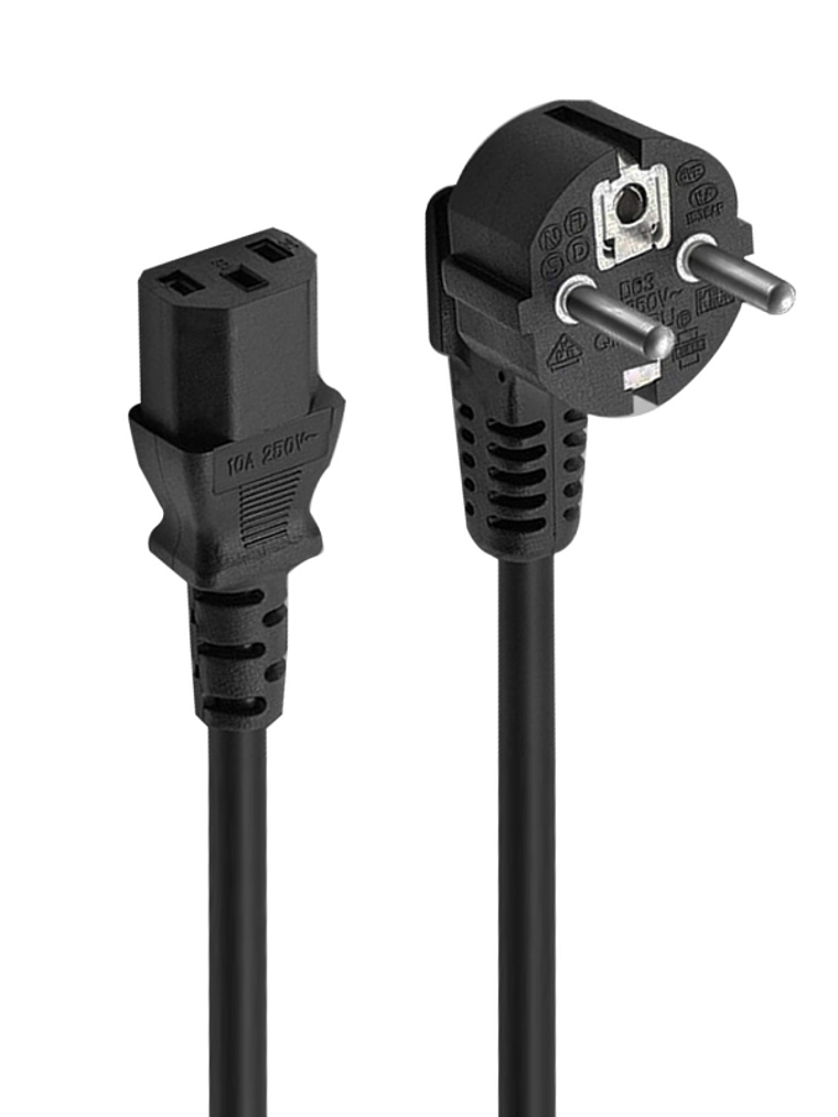 Ewent Cable alimentación 1,8m (IEC320 to C13) 1