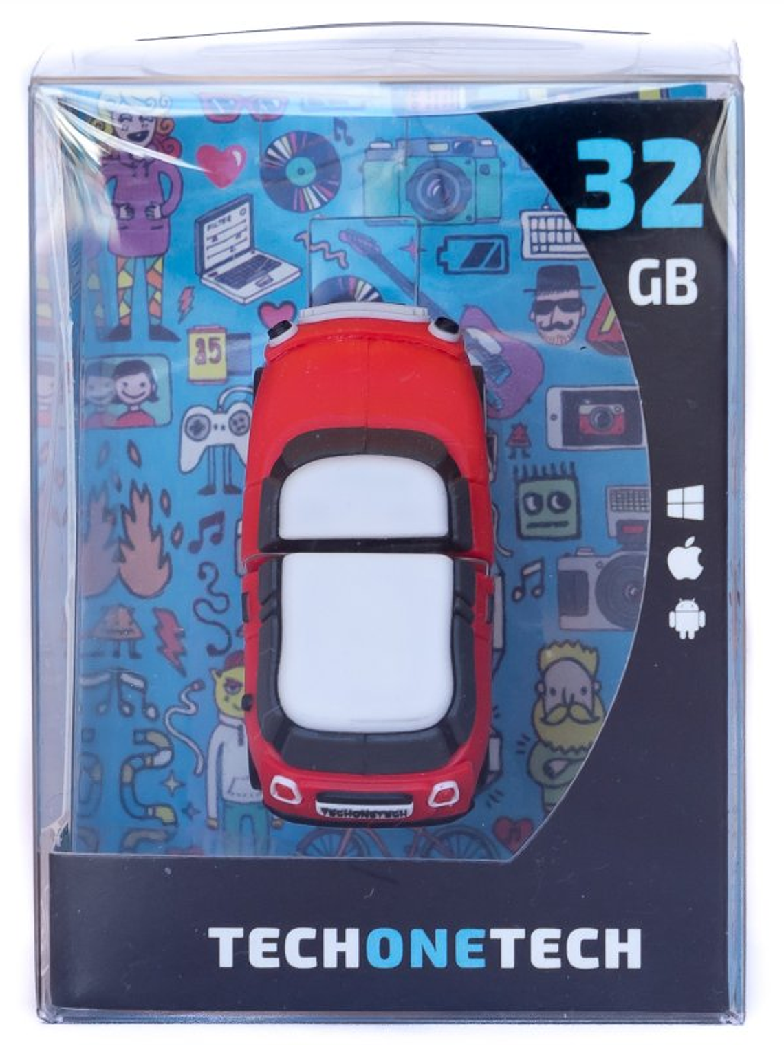 TECH ONE TECH Mini cooper S rojo 32 Gb USB 2.0 3