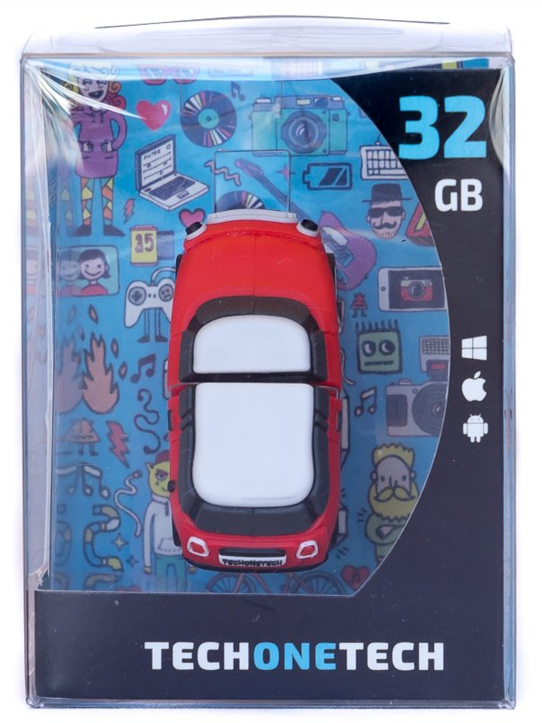 TECH ONE TECH Mini cooper S rojo 32 Gb USB 2.0 3