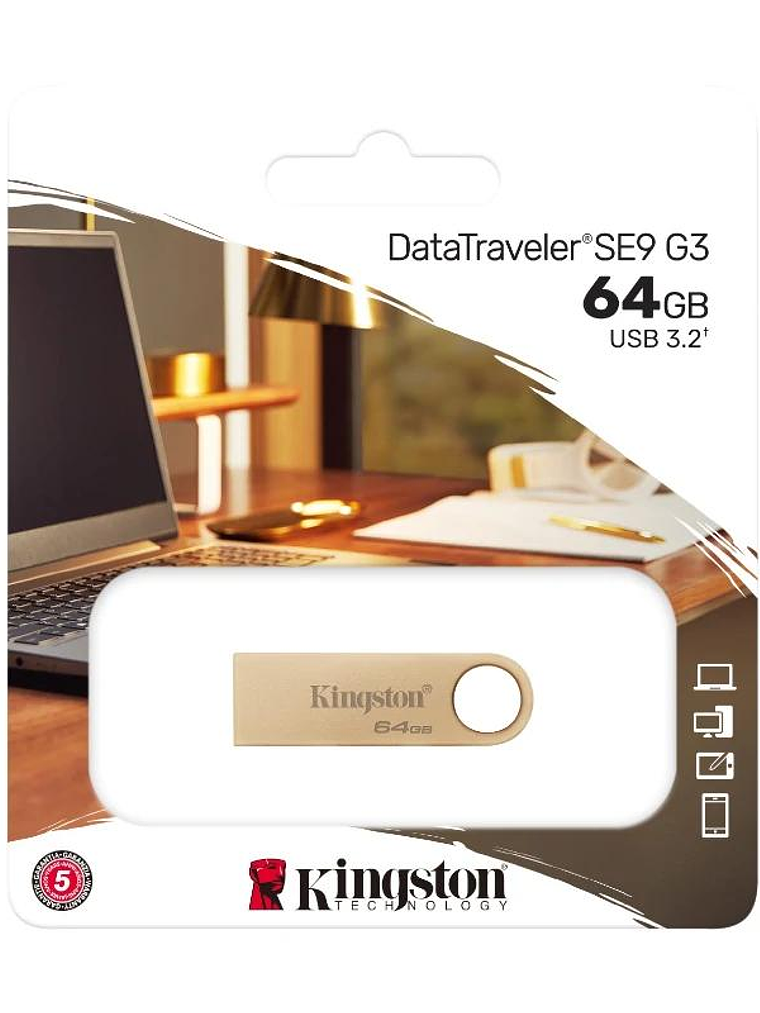 Kingston DataTraveler SE9 G3 64GB USB 3.2 Gen1 3