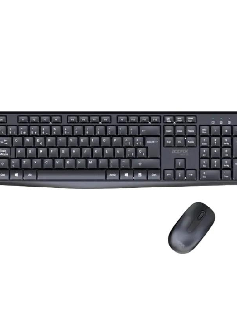 APPROX Teclado+raton inalamb X420B 1000DPI Negro 1