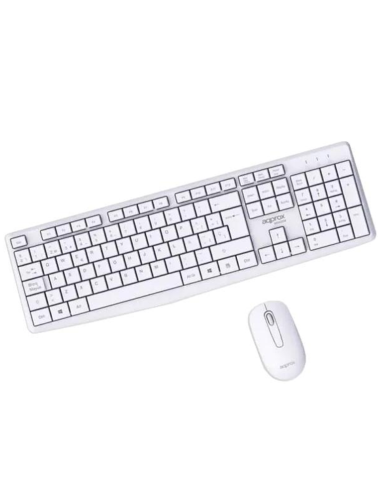 APPROX Teclado+raton inalamb X420W 1000DPI Blanco 2