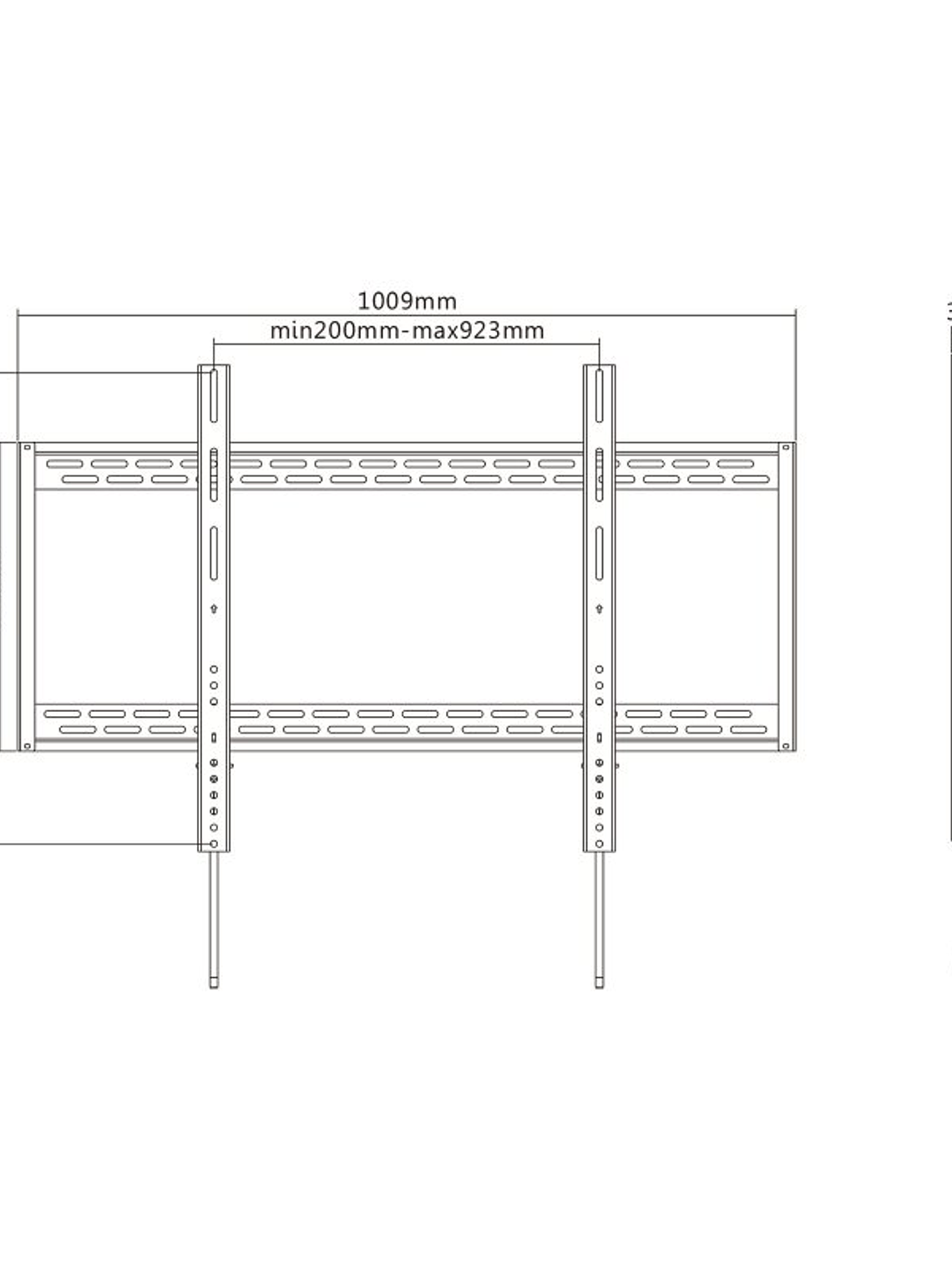 Tooq LP41130F-B Soporte Pared  fijo 60-100