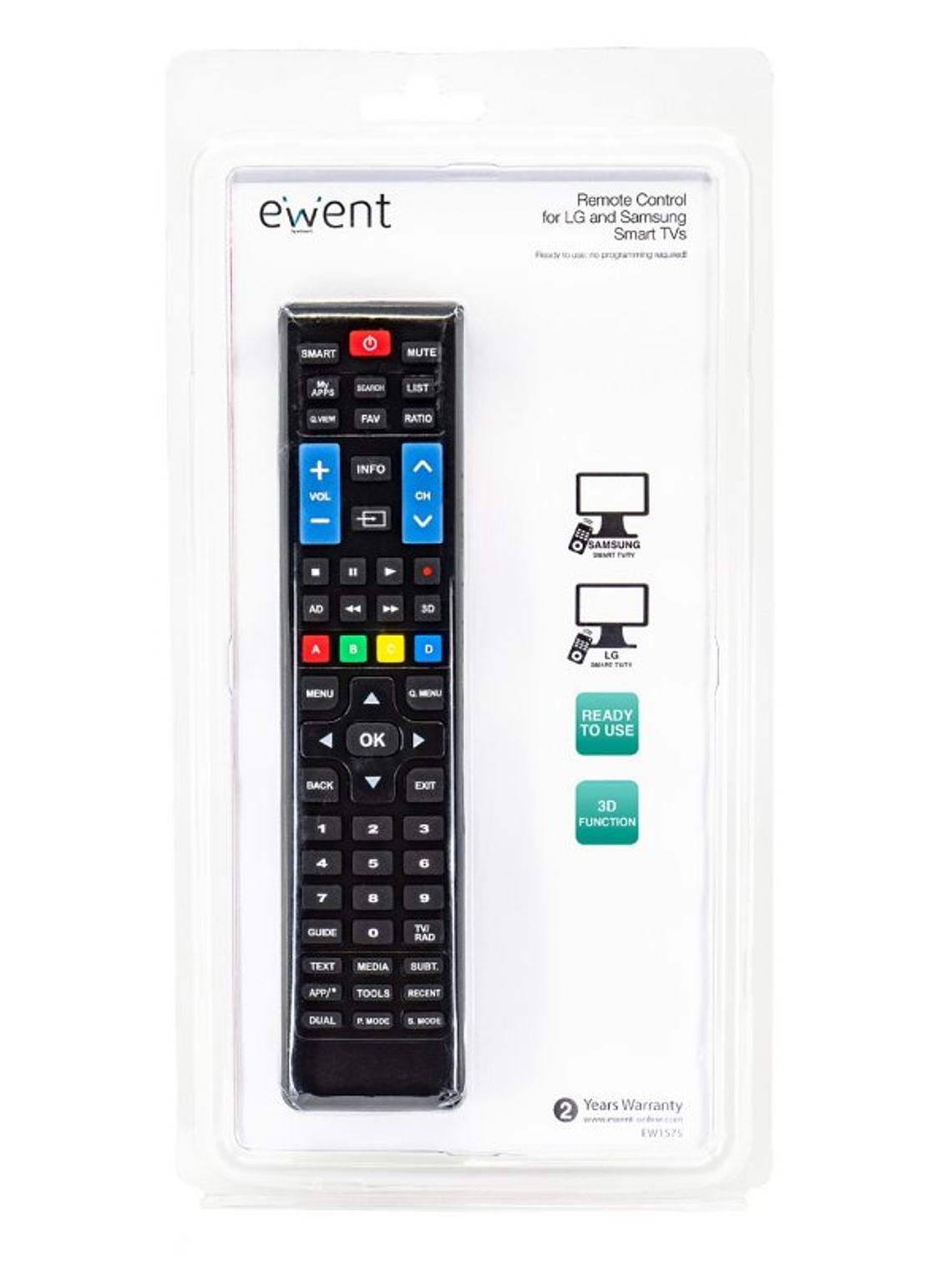 EWENT EW1575 Mando TV universal para LG y Samsung 4