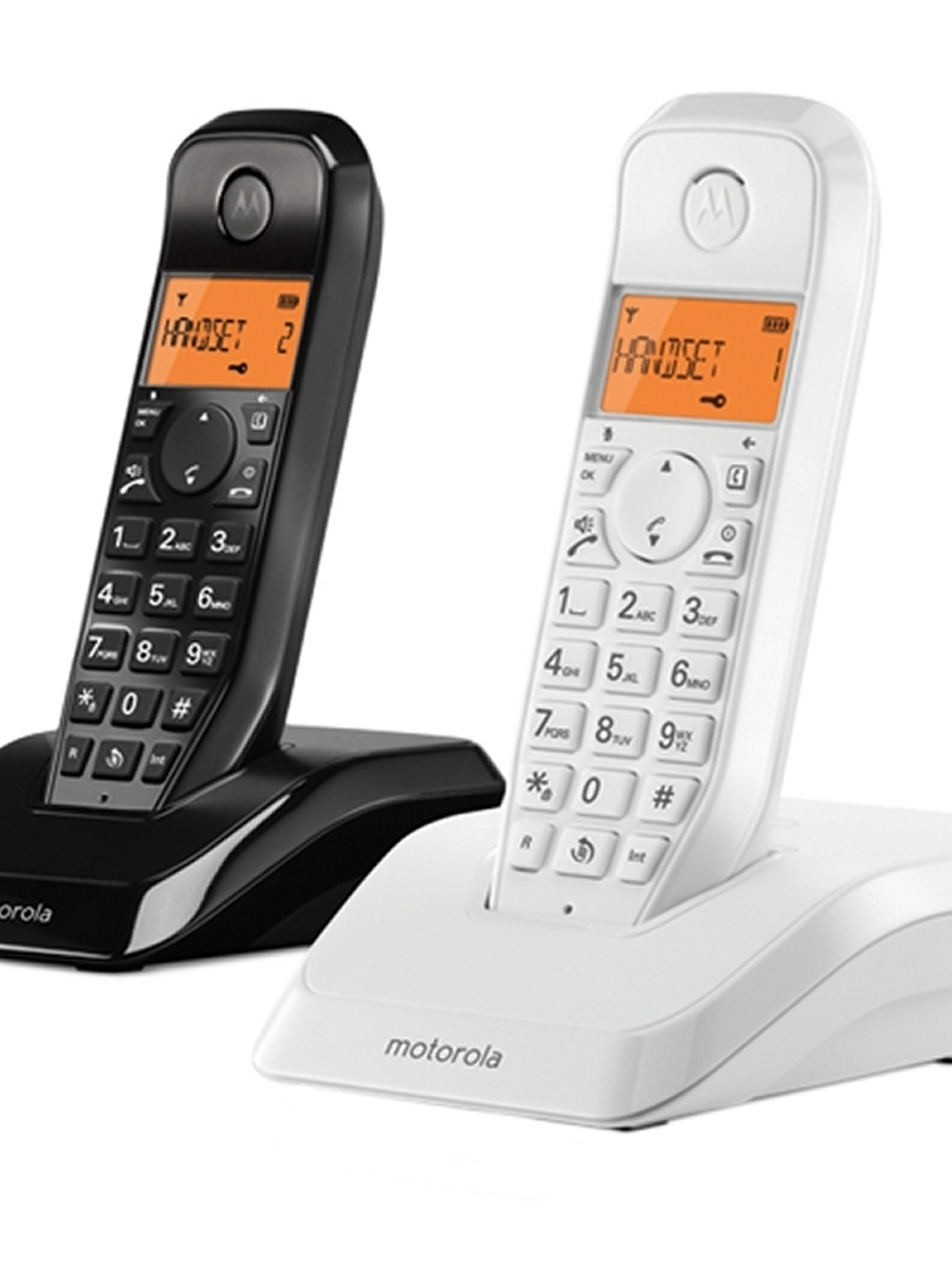 MOTOROLA S1202 Telefono DECT DUO Blanco / Negro 1