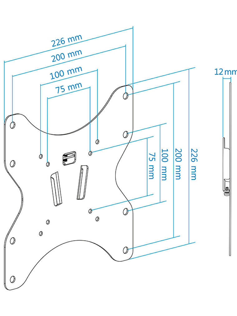 Tooq LP1242F-B Soporte Pared Fijo 23-42
