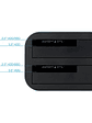 Tooq TQDS-805G Dock Station Doble Bahía HDD Gris - Miniatura 2