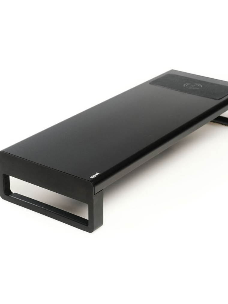 iggual Soporte elevador monitor + HUBx4p +carga Qi 4