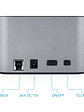 Tooq TQDS-805G Dock Station Doble Bahía HDD Gris - Miniatura 3