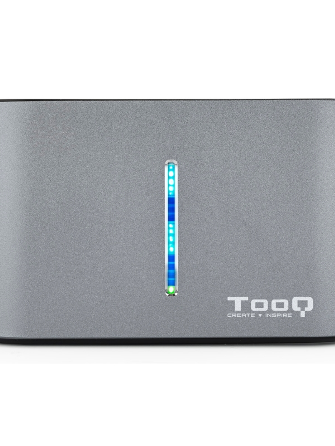 Tooq TQDS-805G Dock Station Doble Bahía HDD Gris 4