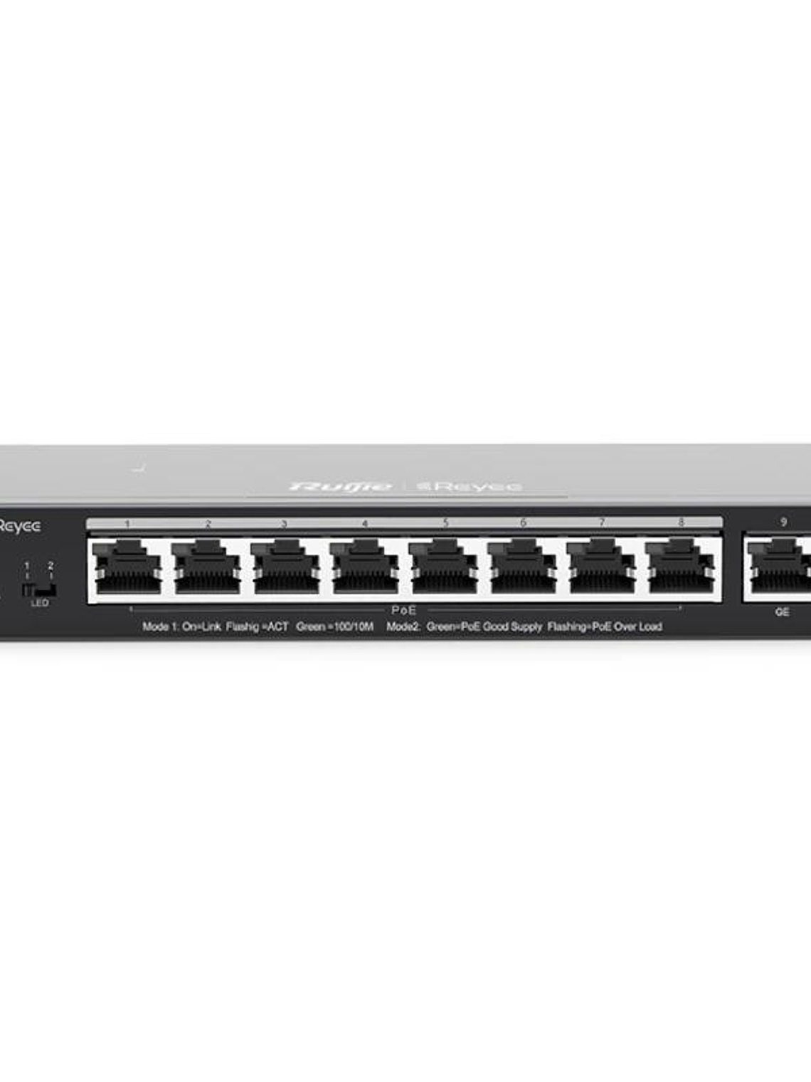 Reyee ES209GC-P Switch 9xGbE (8 PoE/POE+) 120W 1