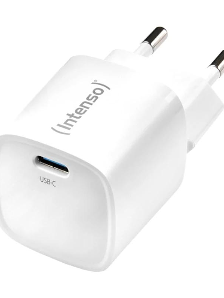 Intenso | Cargador pared GaN W30C² USB-C Blanco 1