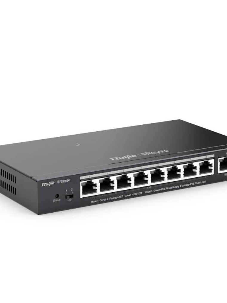 Reyee ES209GC-P Switch 9xGbE (8 PoE/POE+) 120W 2