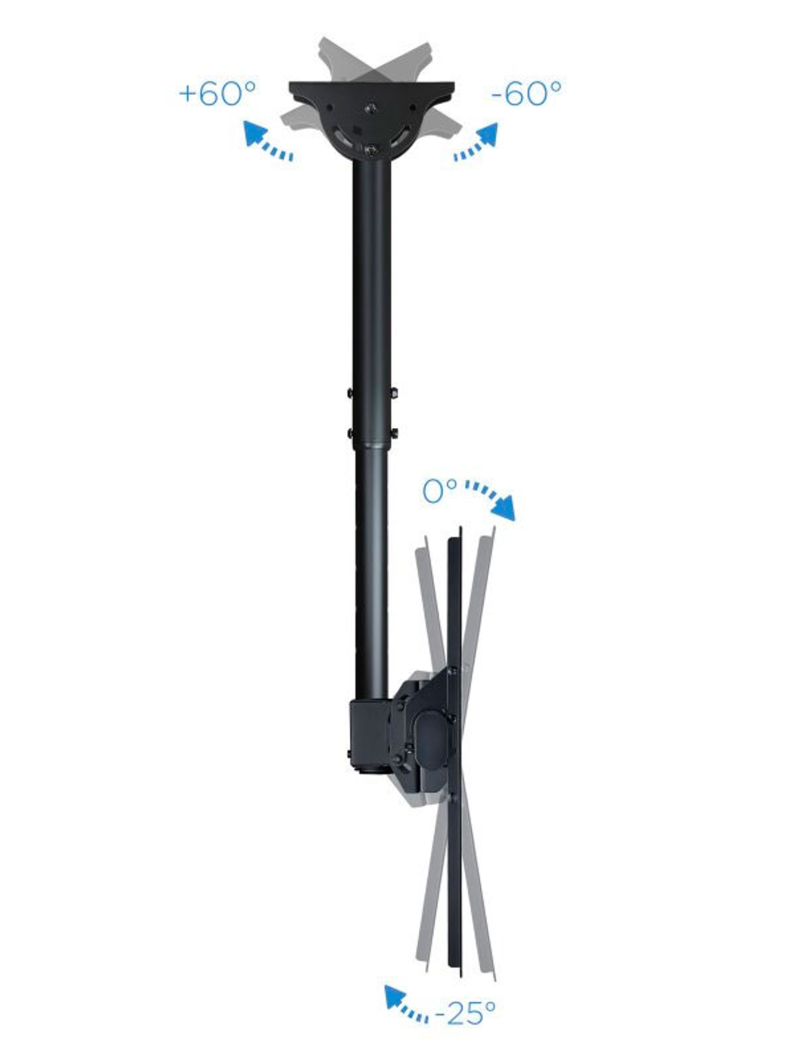 Tooq LPCE1170TSLI-B Soporte techo TV 37