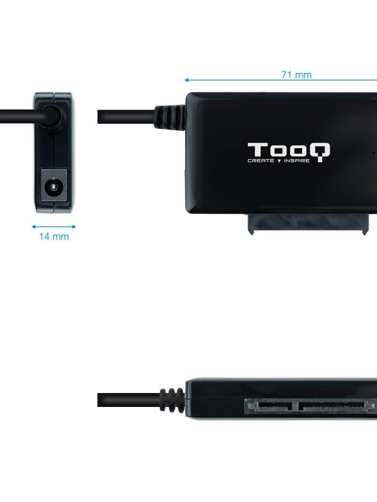 Tooq Adaptador USB 3.0 para discos 2,5