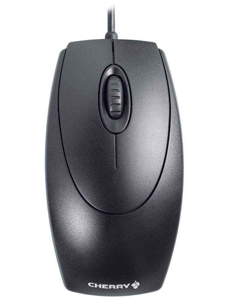 Cherry Ratón óptico Negro PS/2-USB 2