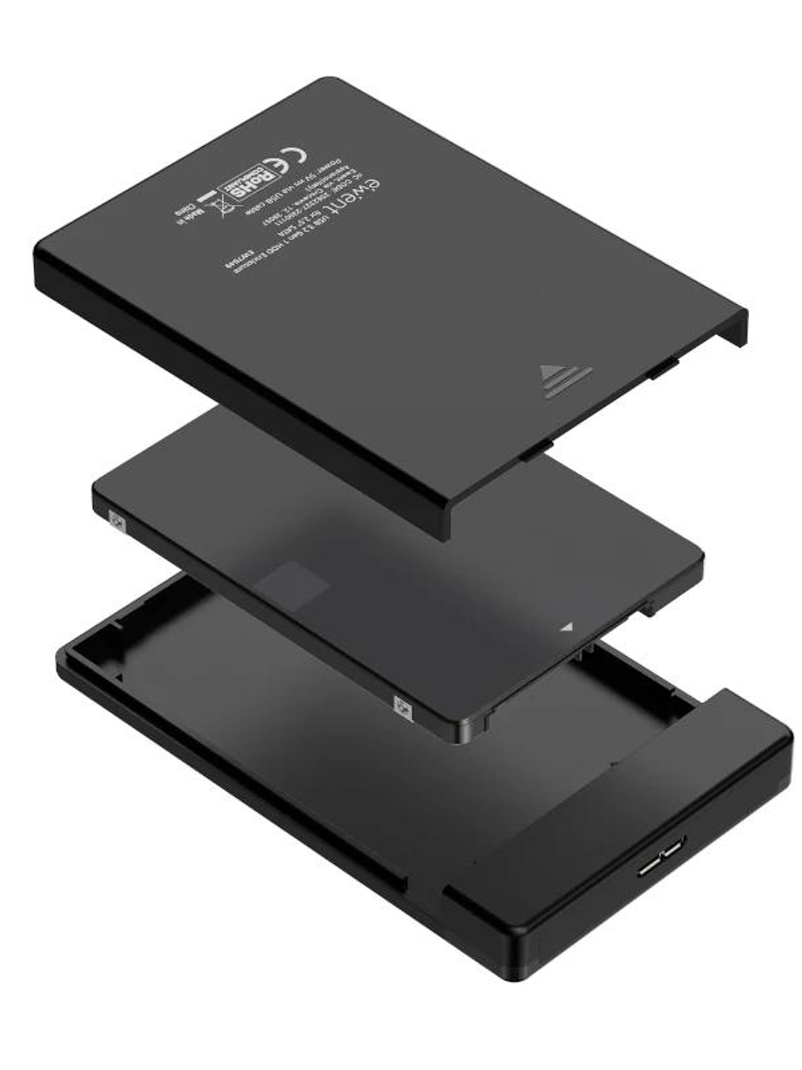EWENT CAJA HDD/SDD SATA 2.5 SIN TORNILLOS USB 3.2 3