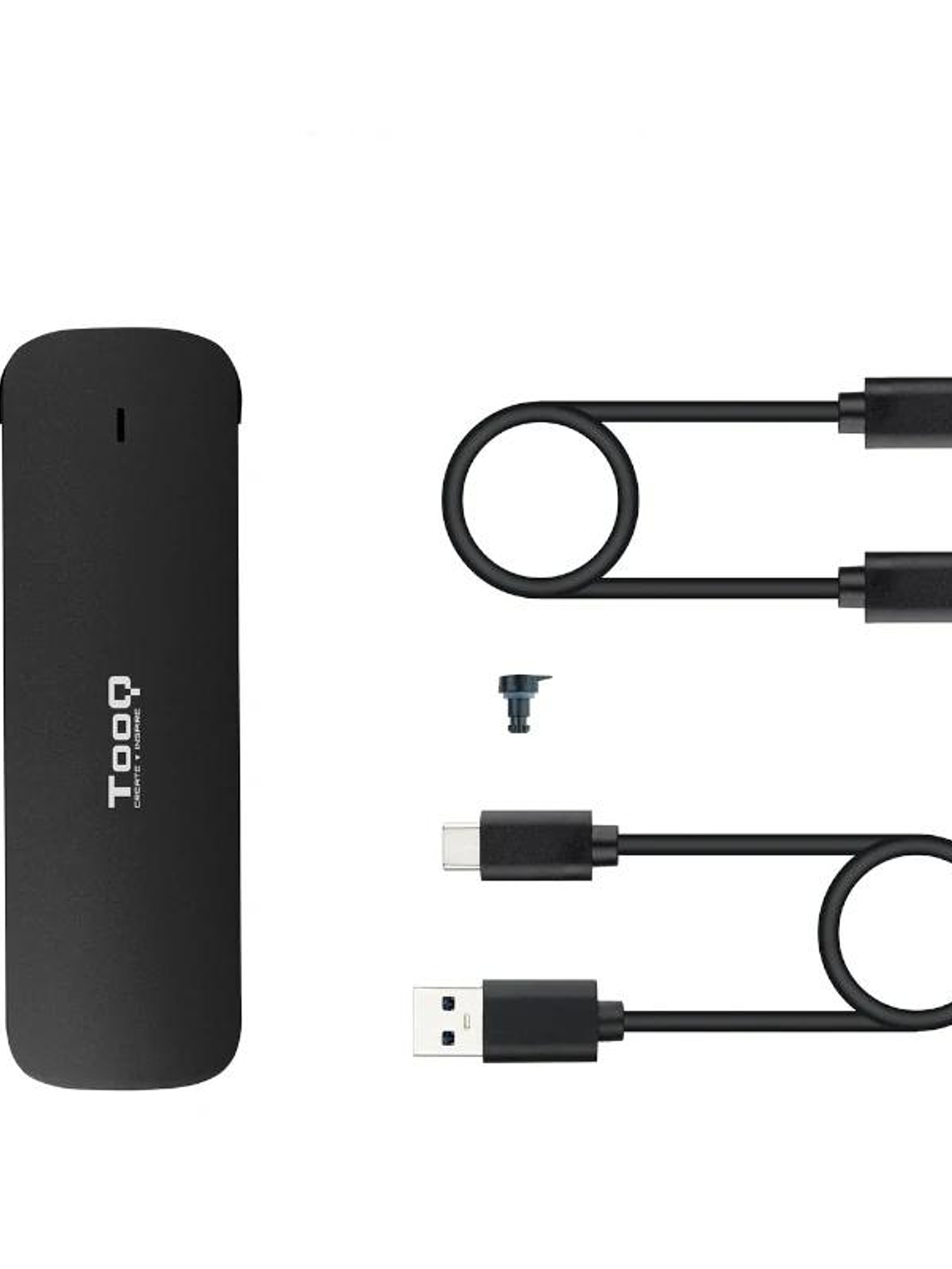 Tooq Caja Externa M.2 NVMe USB3.1 GEN2 Negra 3
