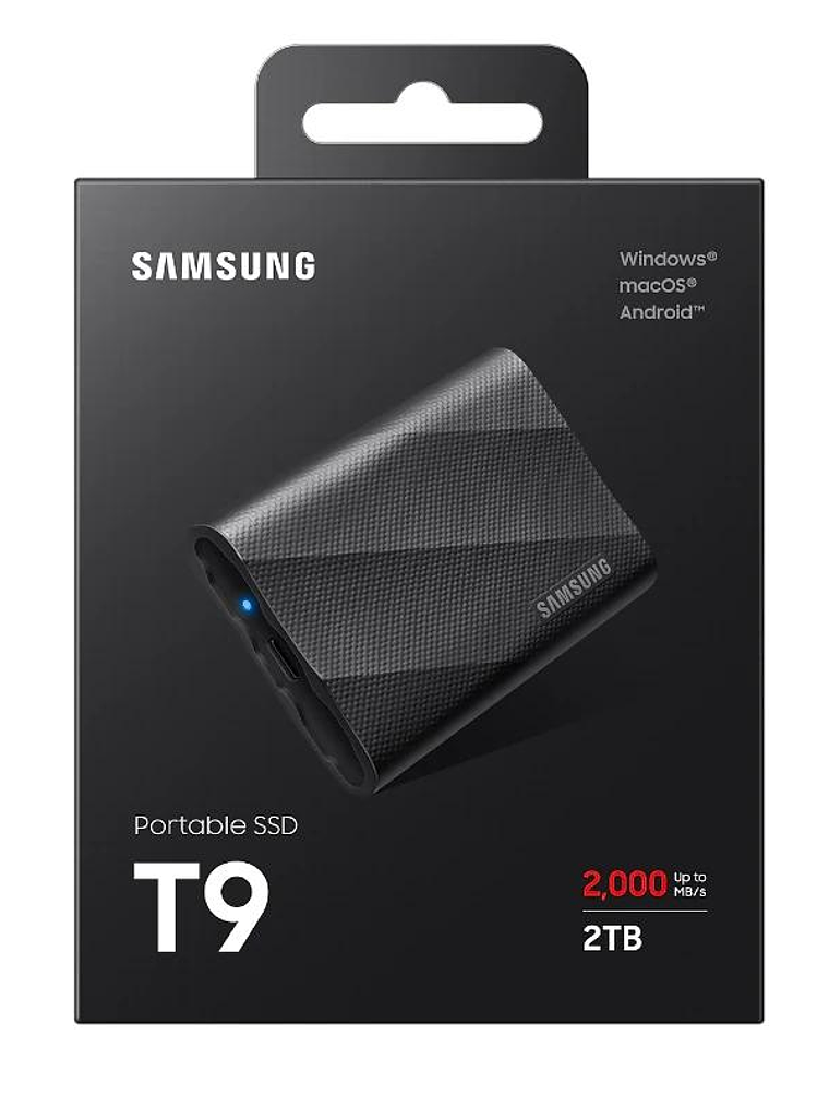 Samsung T9 SSD Externo 2TB USB 3.2 Gen 2x2 Black 4
