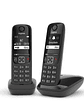 Gigaset AS690 Inalámbrico DECT DUO Negro - Miniatura 1