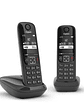 Gigaset AS690 Inalámbrico DECT DUO Negro - Miniatura 2