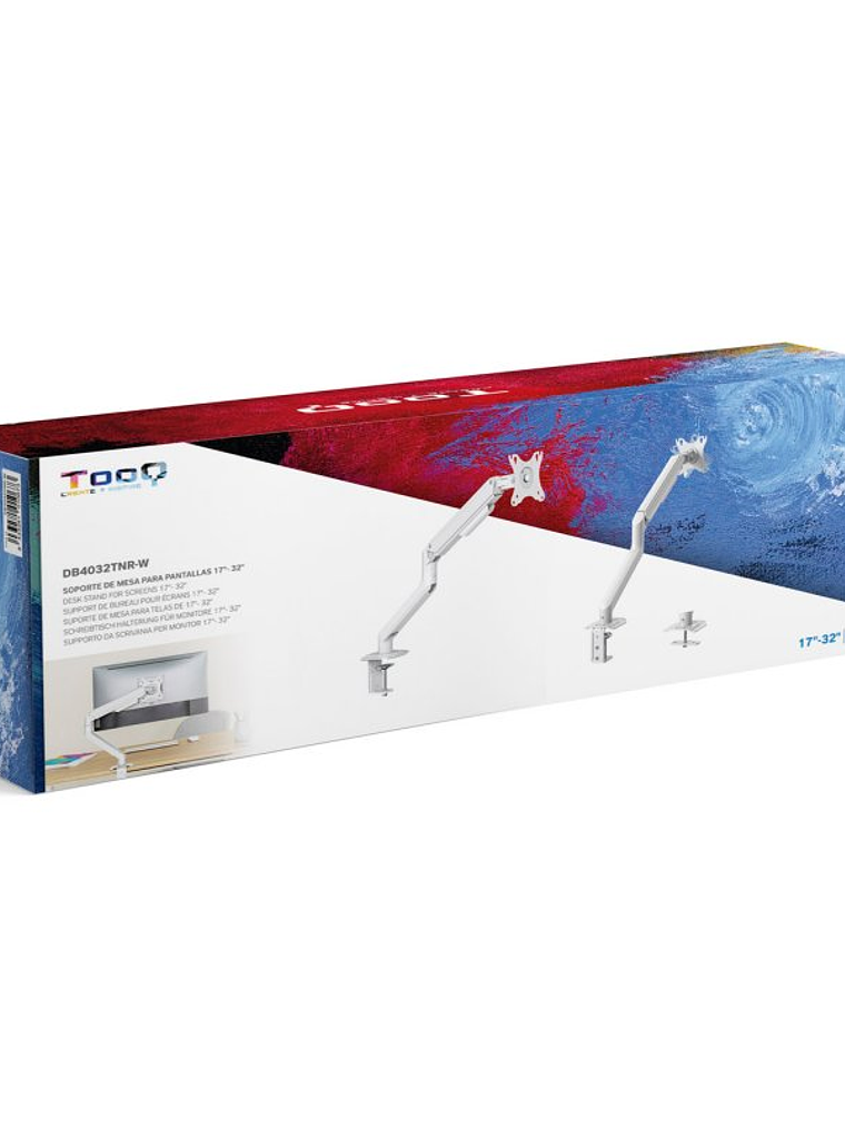 Tooq DB4032TNR-W Soporte mesa monitor/tv 17-32