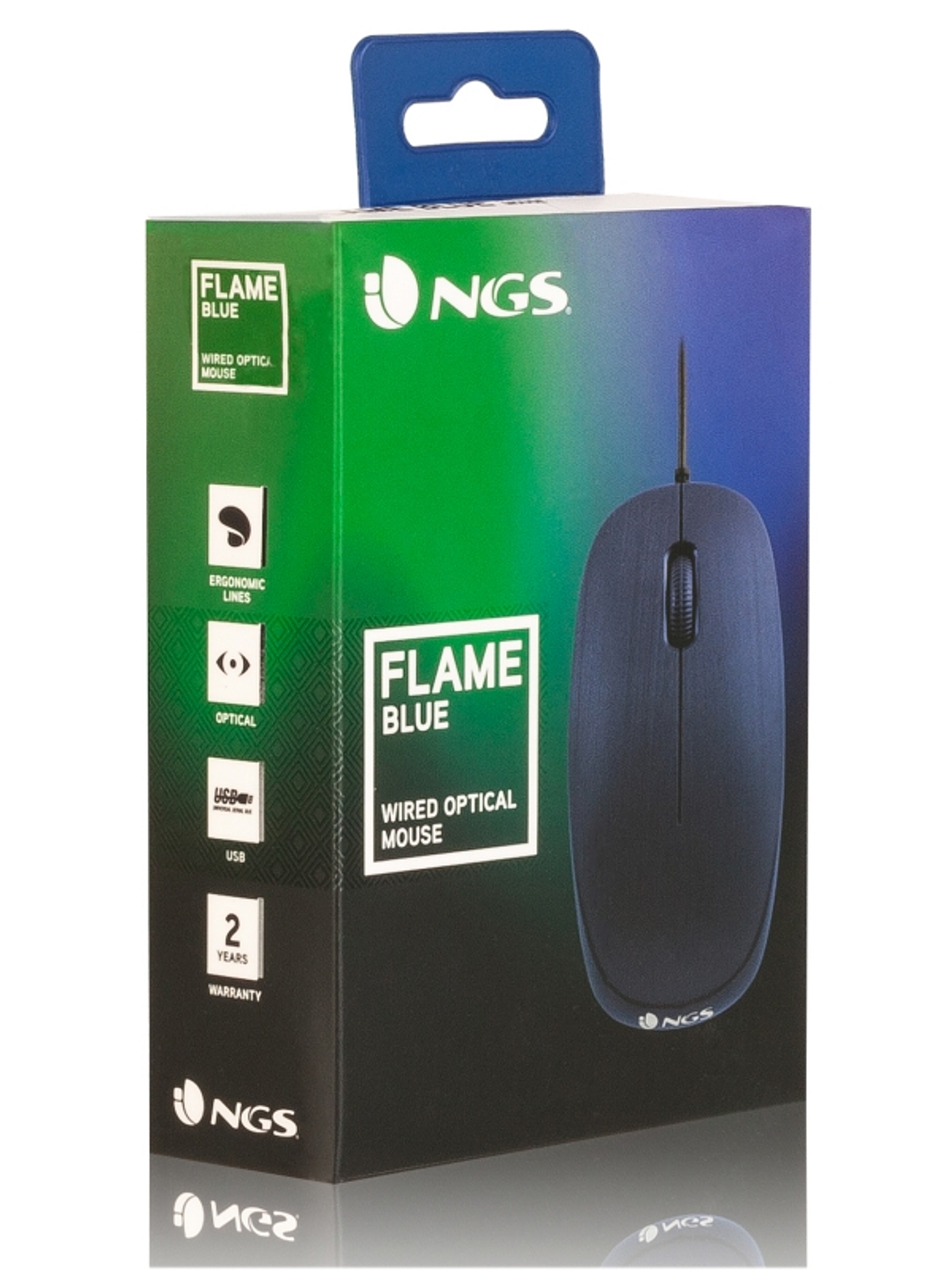 NGS Raton óptico blueflame 1000 Dpi Azul 3