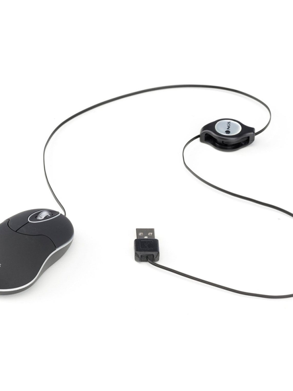 NGS Ratón Retráctil SINBLACK 1000dpi Negro 2