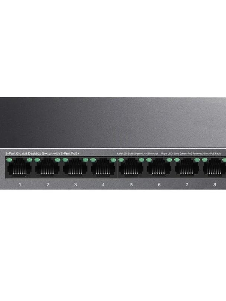 TP-Link LS108GP Switch 8xGb PoE+ 62W Desktop 1