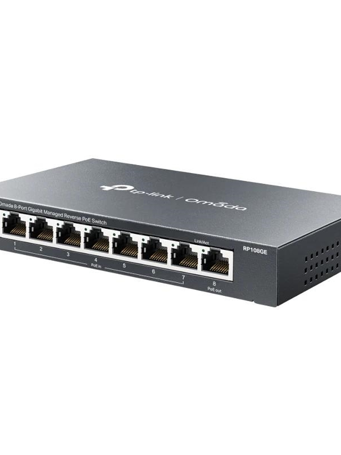 TP-Link RP108GE Switch 7xGb PoE In 1xGb PoE Out 1
