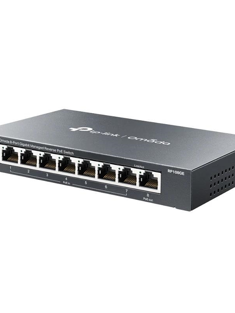 TP-Link RP108GE Switch 7xGb PoE In 1xGb PoE Out 1