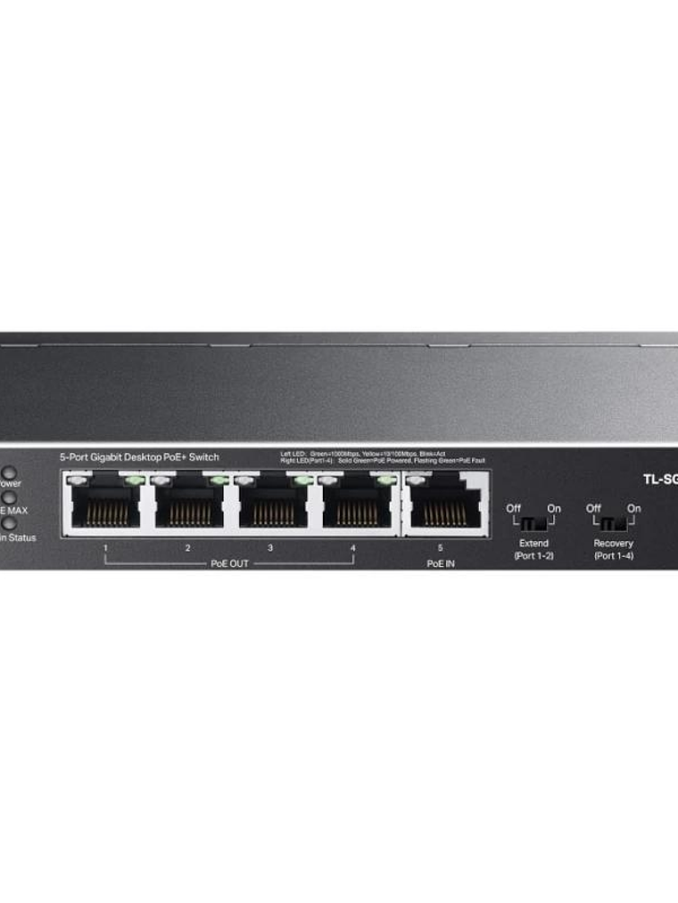 TP-Link TL-SG1005P-PD Switch 1xPoE++ In 4xPoE+ Out 1