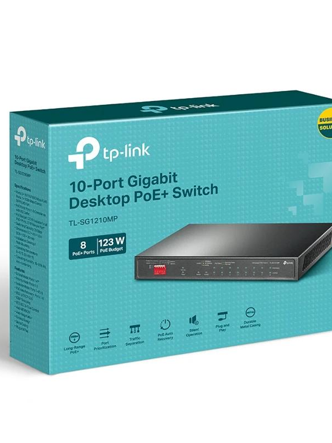 TP-Link TL-SG1210MP Switch 8xGb PoE+ 2xGb 1xSFP 4