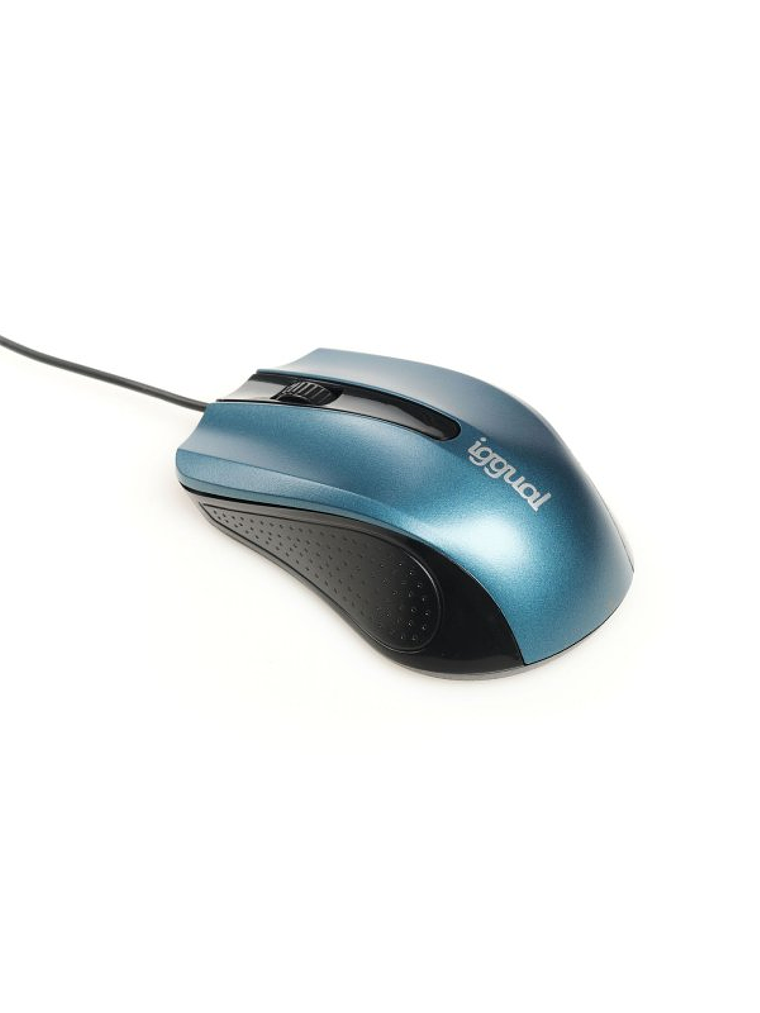 iggual Ratón óptico COM-ERGONOMIC-RL-800DPI azul 3
