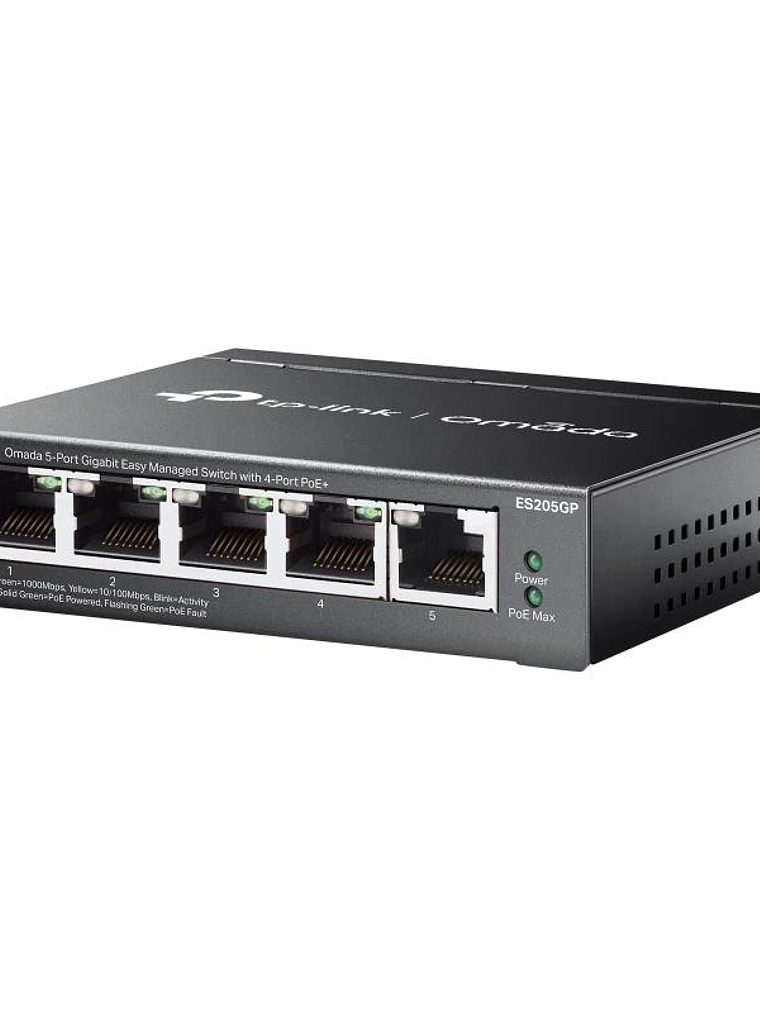 TP-Link ES205GP Switch 4xGb PoE+ 1xGb 65W Desktop 1