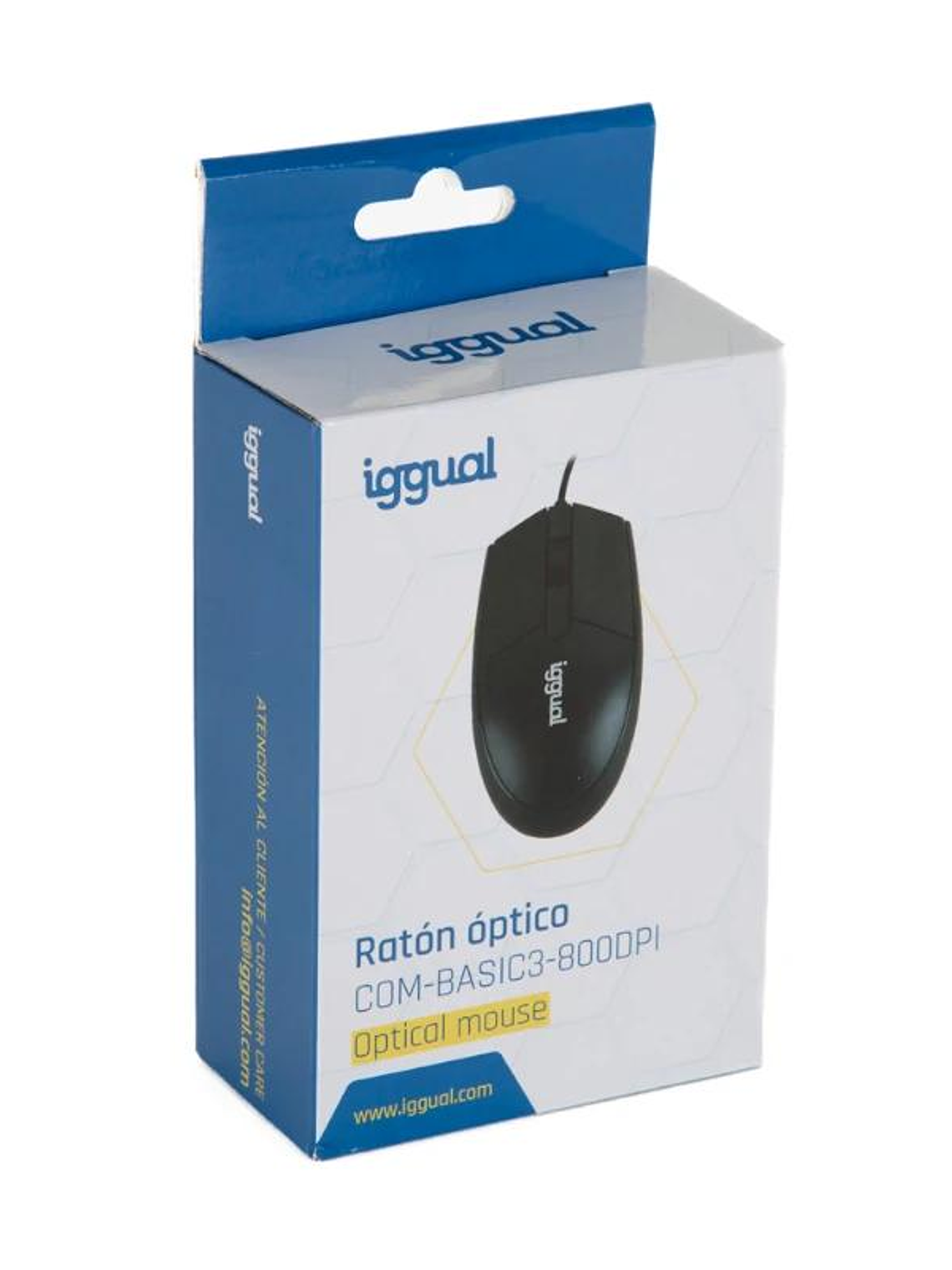 iggual Ratón óptico COM-BASIC3-800DPI negro 4