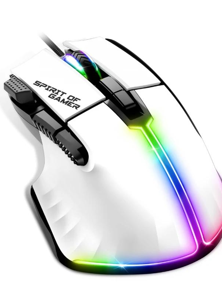 Spirit of Gamer Raton Souris Pro M5 Blanco 1