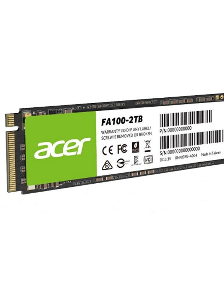ACER SSD FA100 512Gb PCIe Gen3 M.2 1