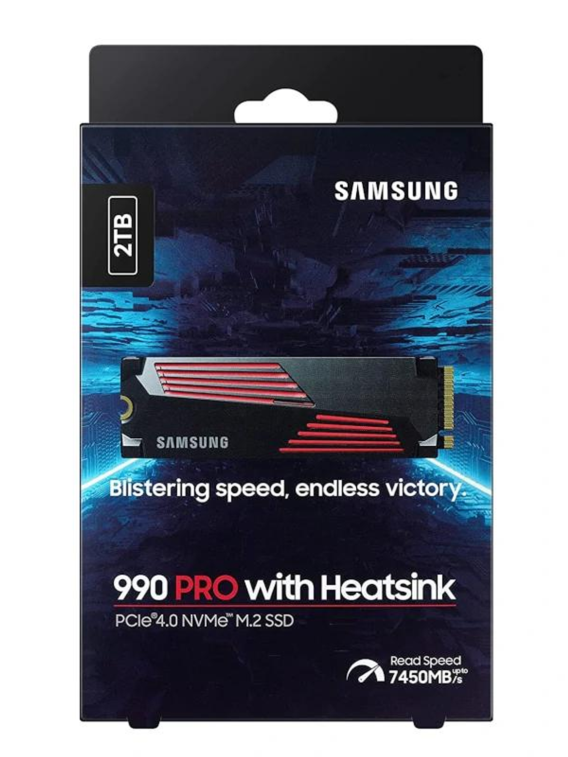Samsung 990 PRO HeatSink SSD 2TB PCIe 4.0 NVMe M.2 3